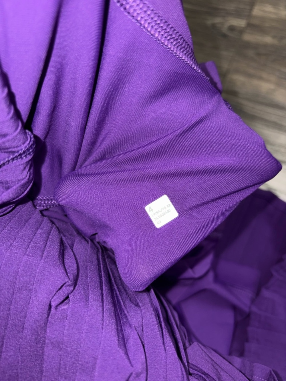 NWT Lululemon Varsity Pleated High-Rise Tennis Skirt 14” (College Purple) Size 4 - Picture 4 of 8